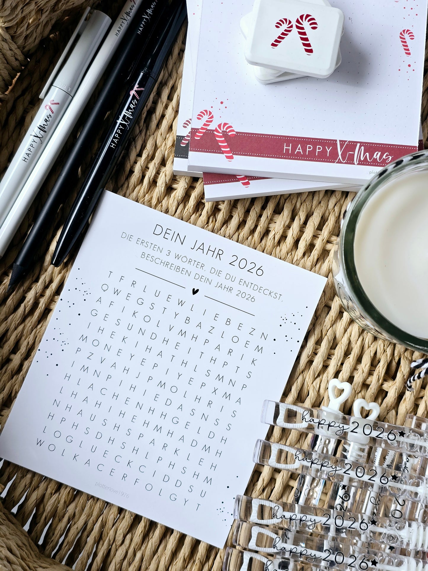 Postkarte "Dein Jahr 2026-suche Wörter"