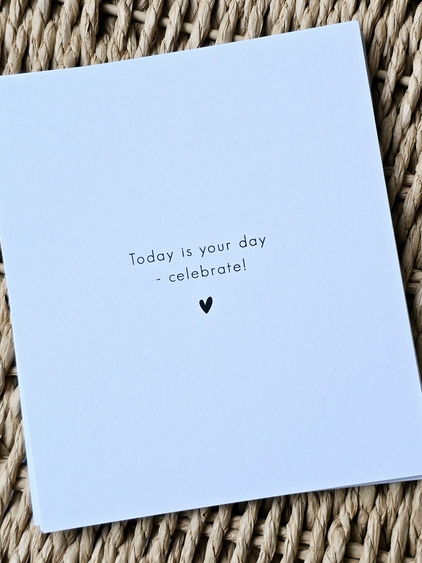 Postkarte "Happy Birthday"-3 Wörter