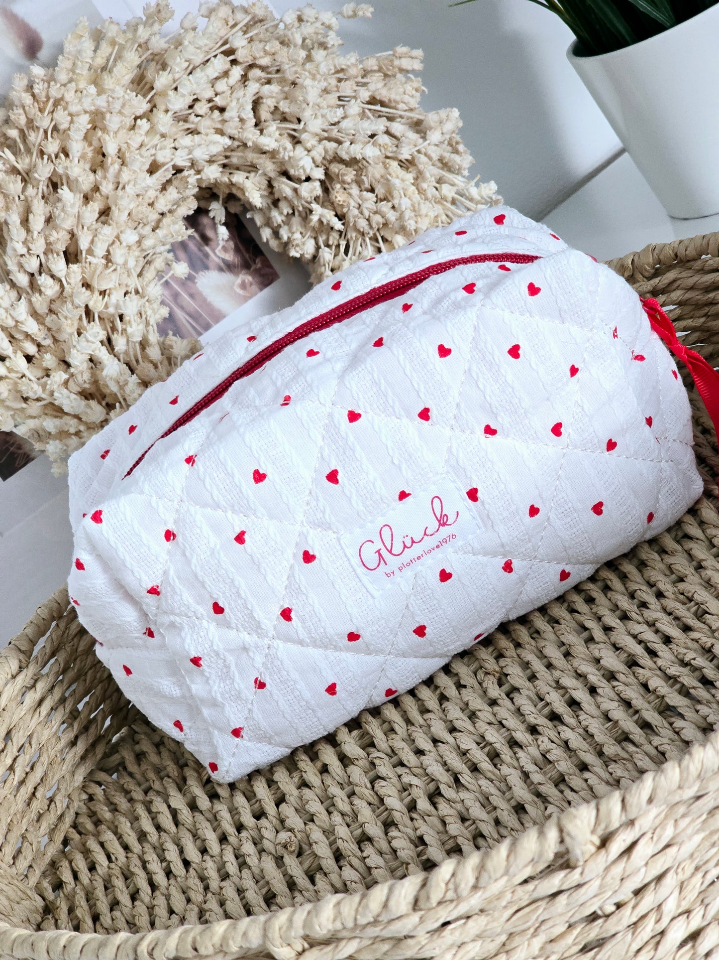 Tasche rote Herzen