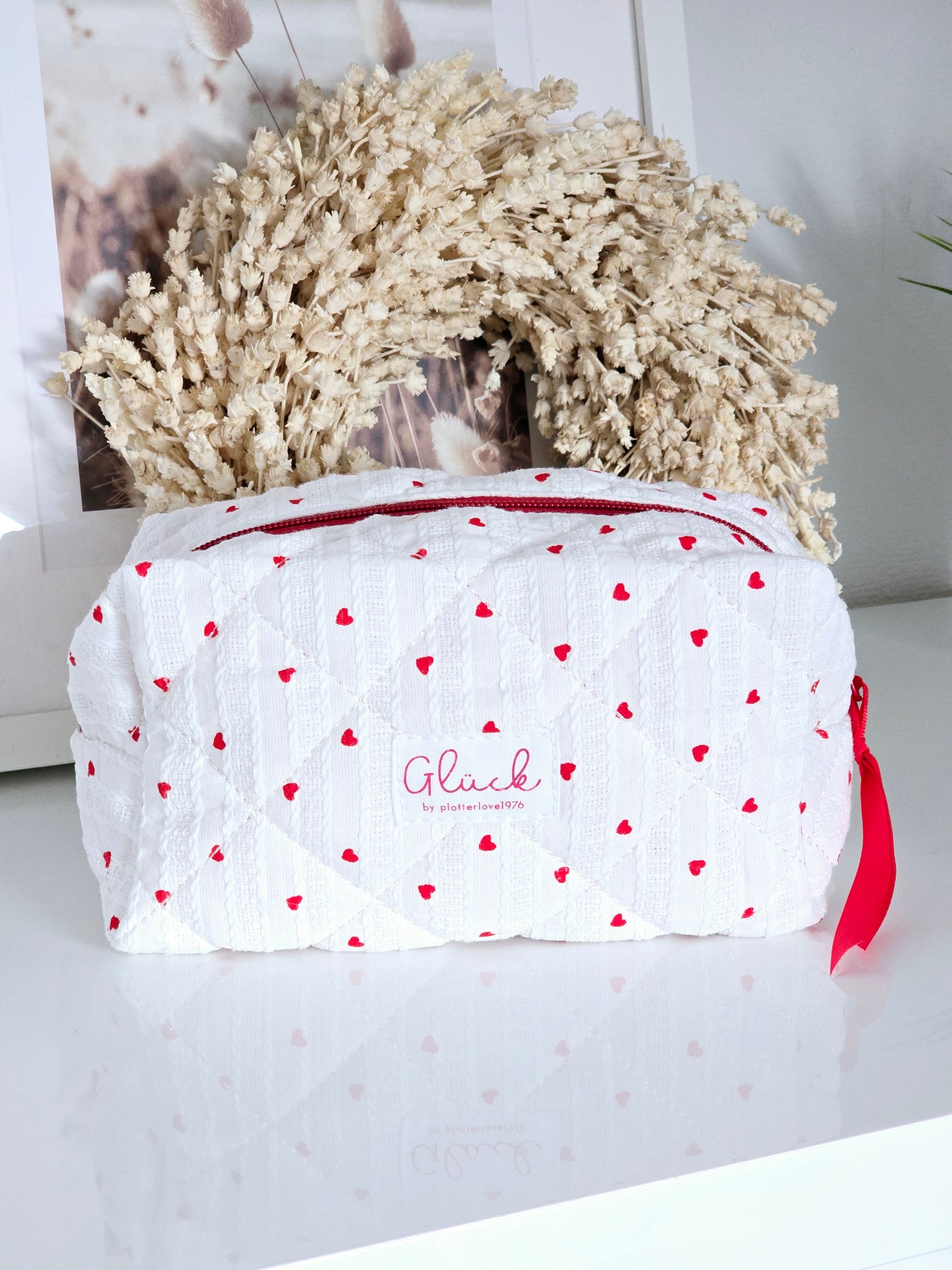 Tasche rote Herzen