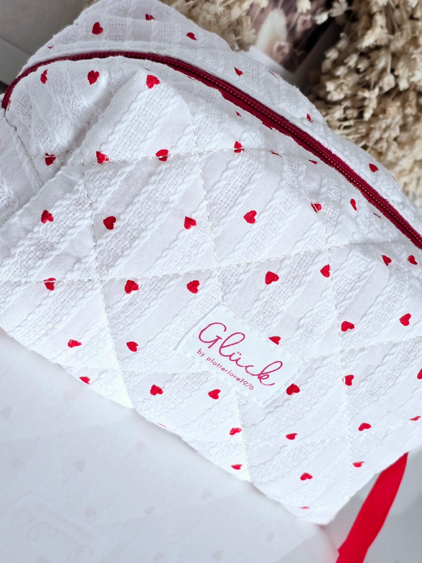 Tasche rote Herzen