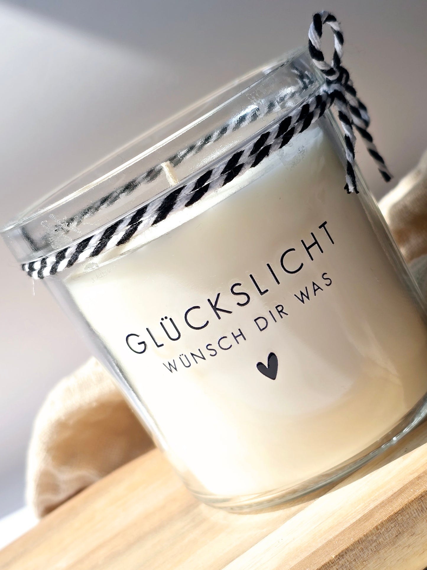 Kerze Glückslicht
