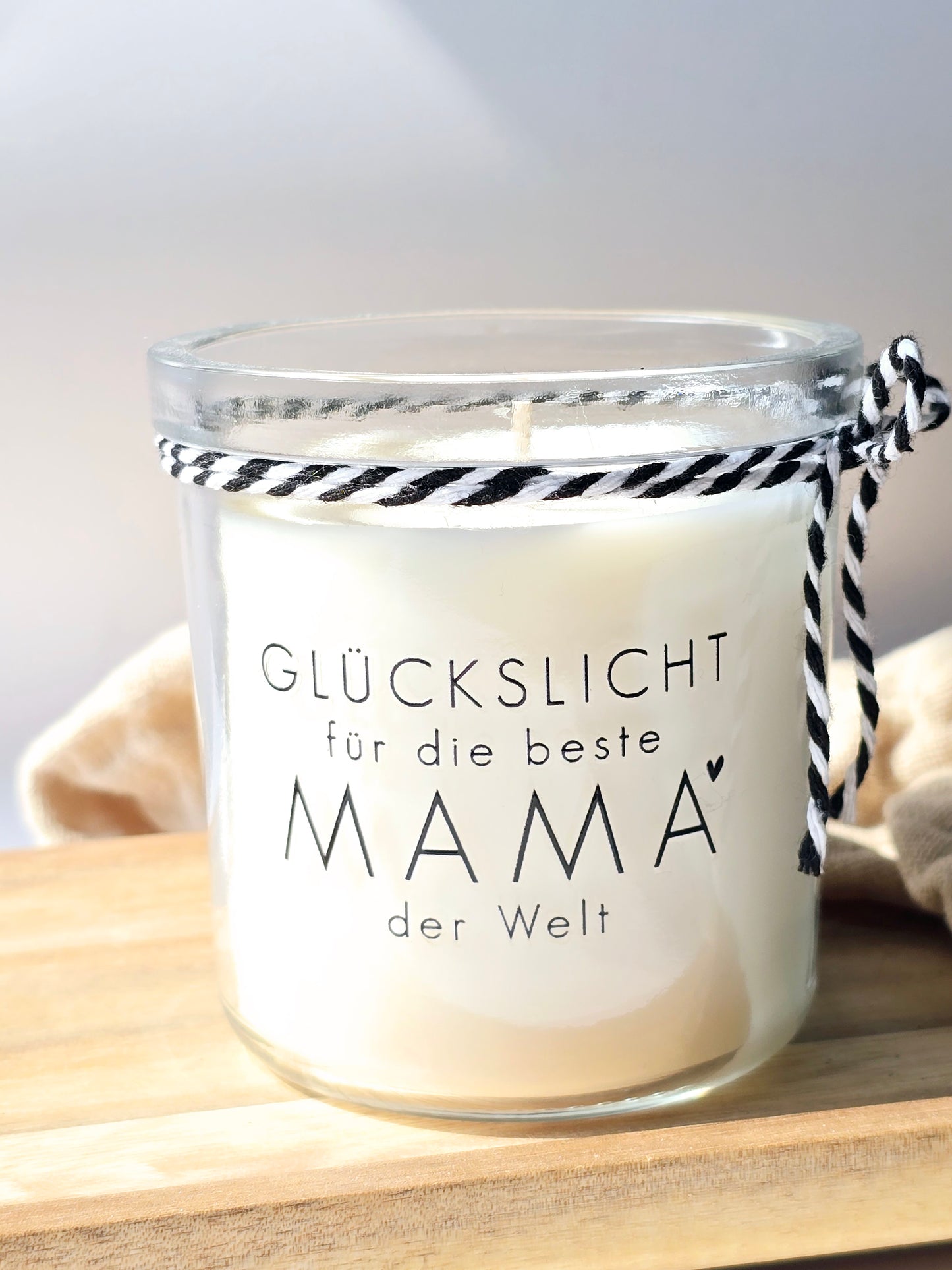 Kerze Glückslicht für die beste Mama