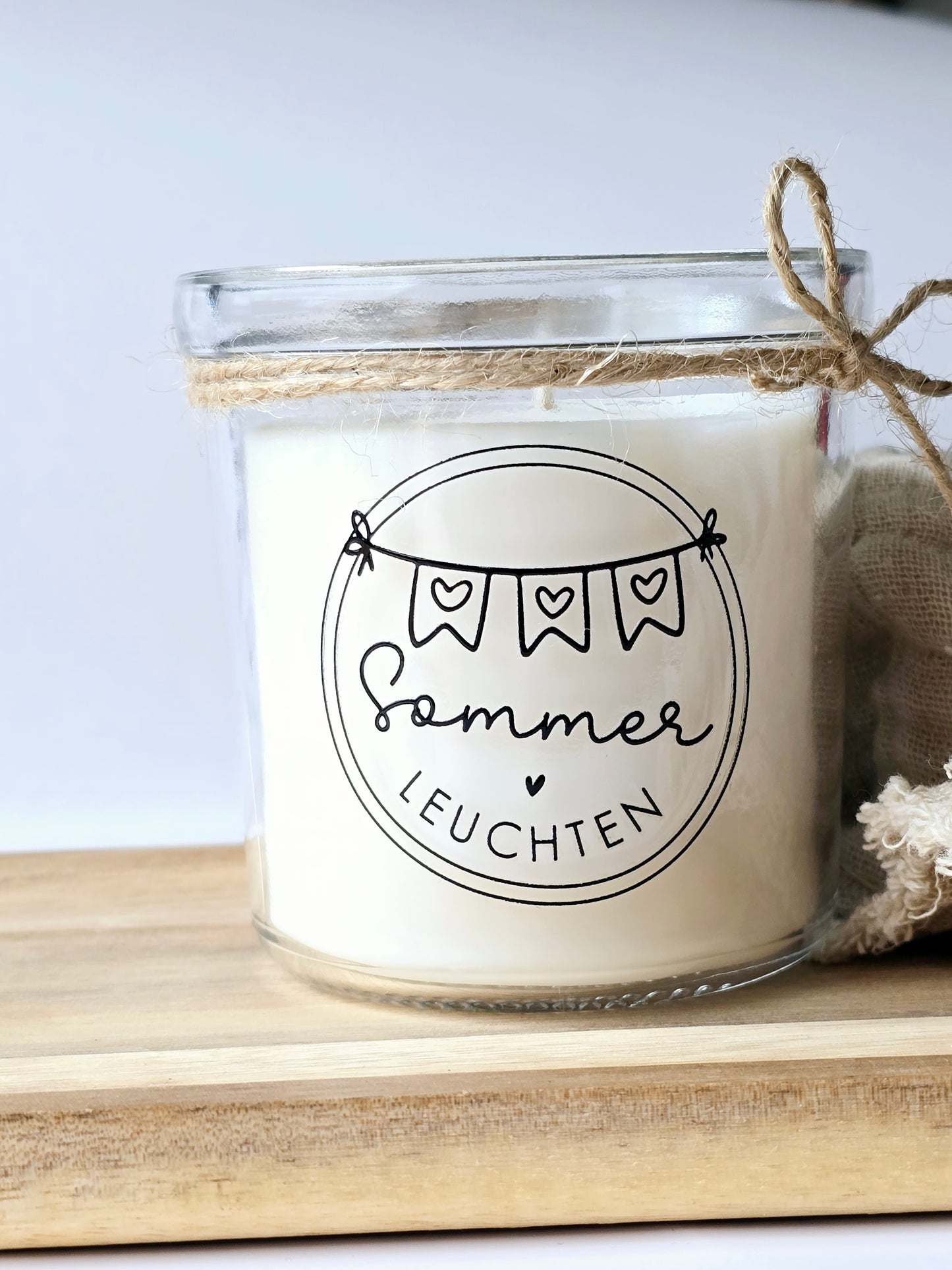 Kerze Sommer Leuchten