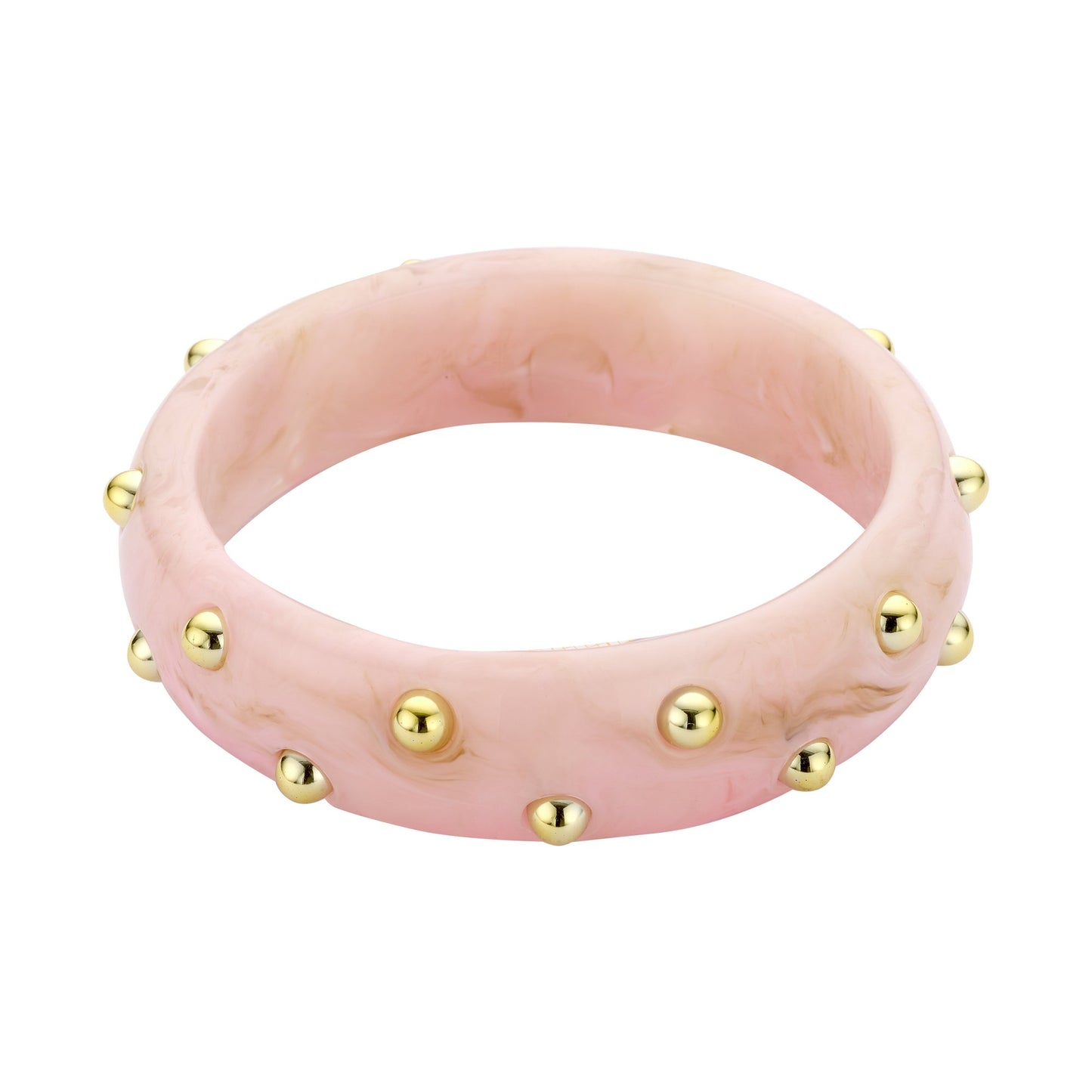 Armreif mit Nieten (rose)