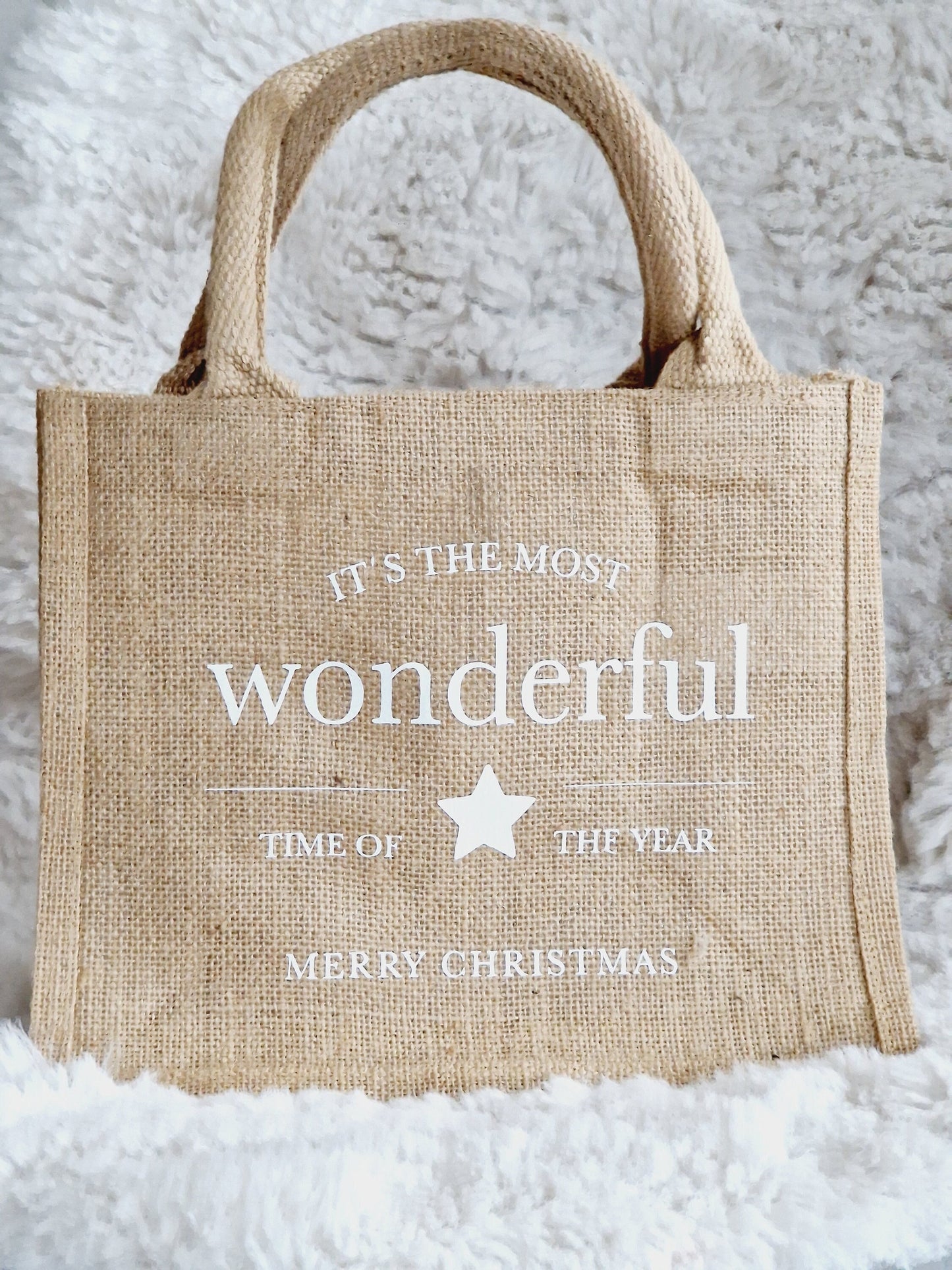 Shopper/ Weihnachten / Jute Tasche / Einkaufstasche / Tasche mit Spruch / Wichtelgeschenk