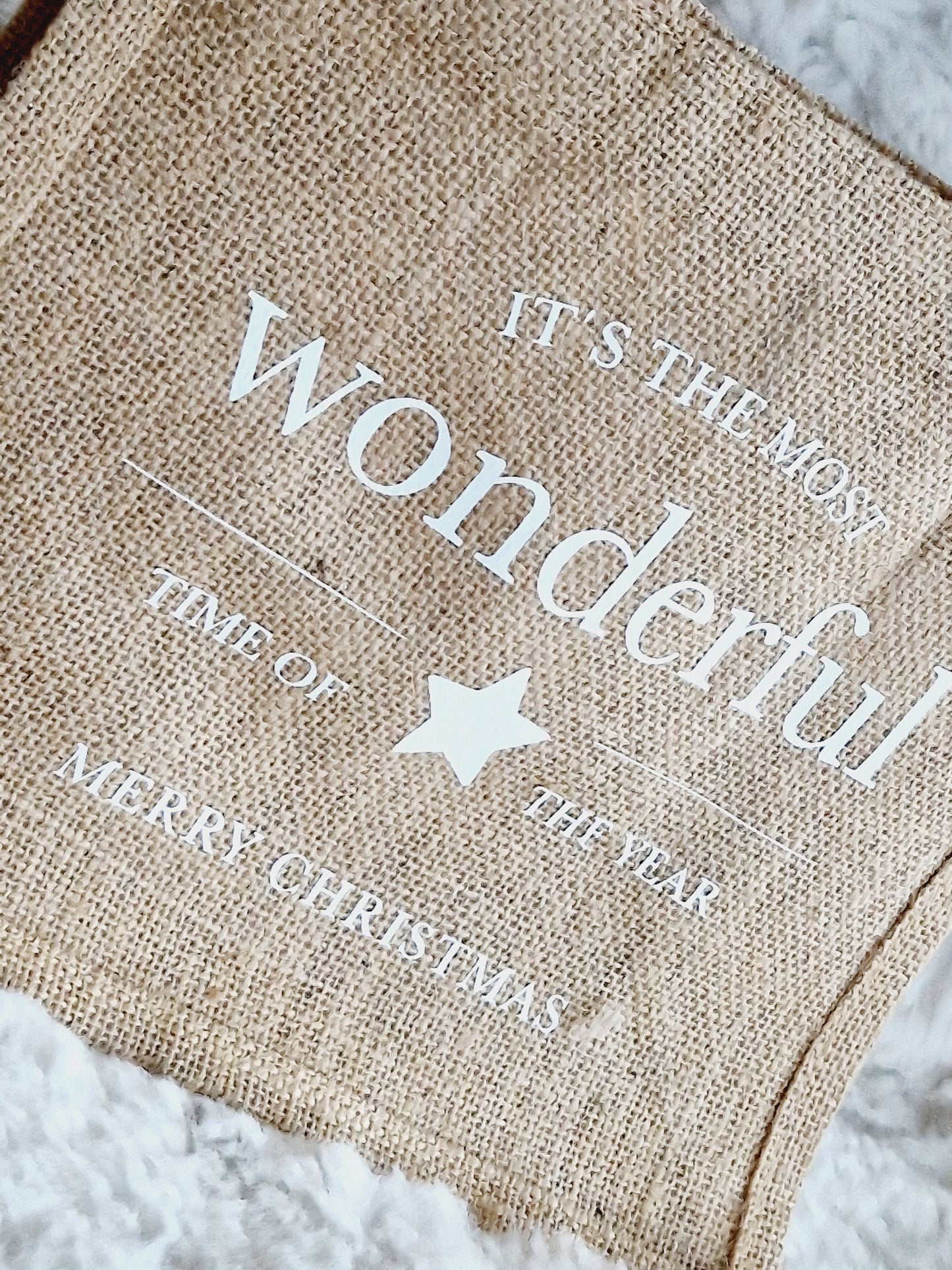 Shopper/ Weihnachten / Jute Tasche / Einkaufstasche / Tasche mit Spruch / Wichtelgeschenk