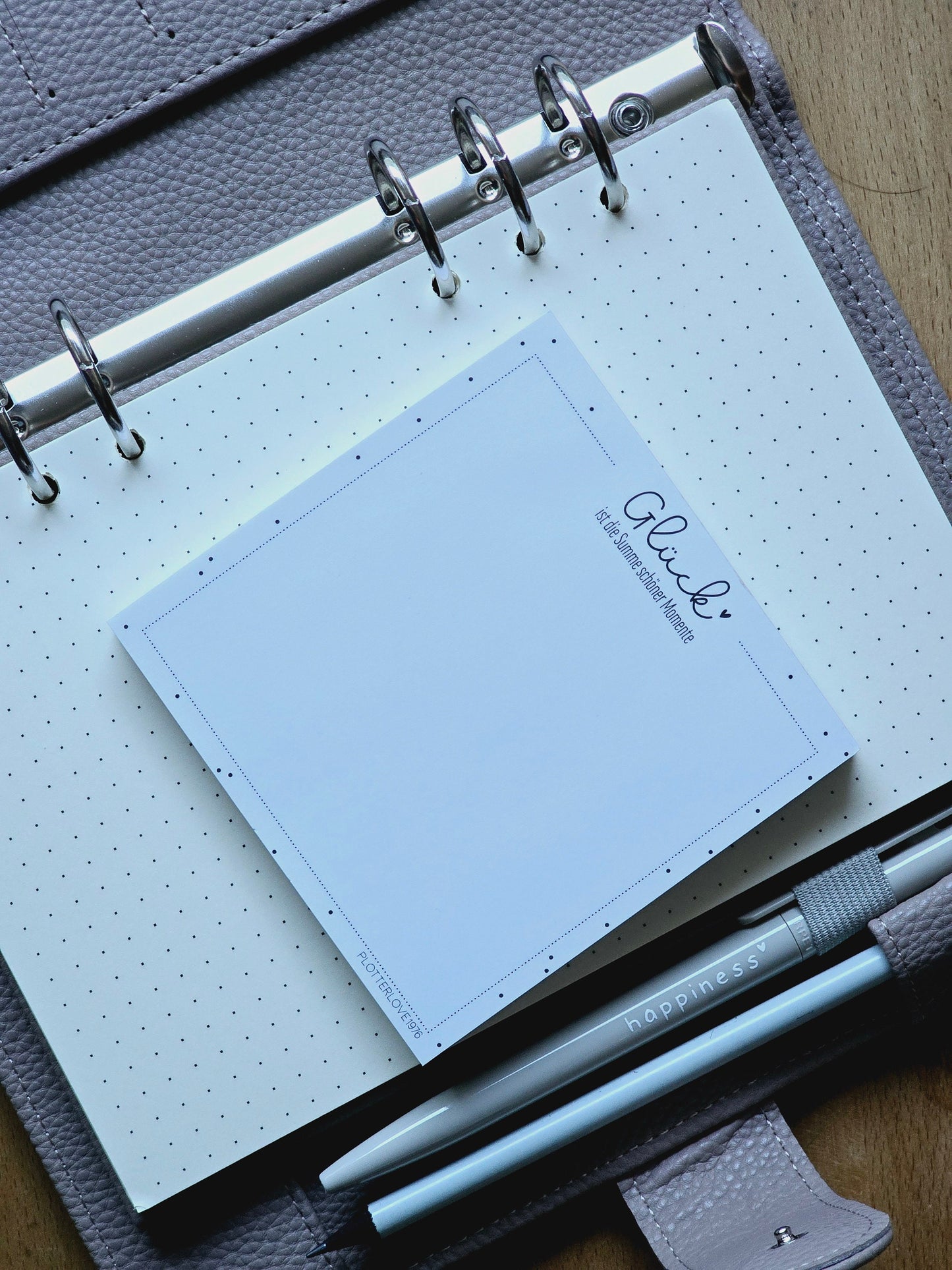 Notizblock Glück ist die Summe schöner Momente / 50 Blatt / Mitbringsel / Kleinigkeit / Geschenk