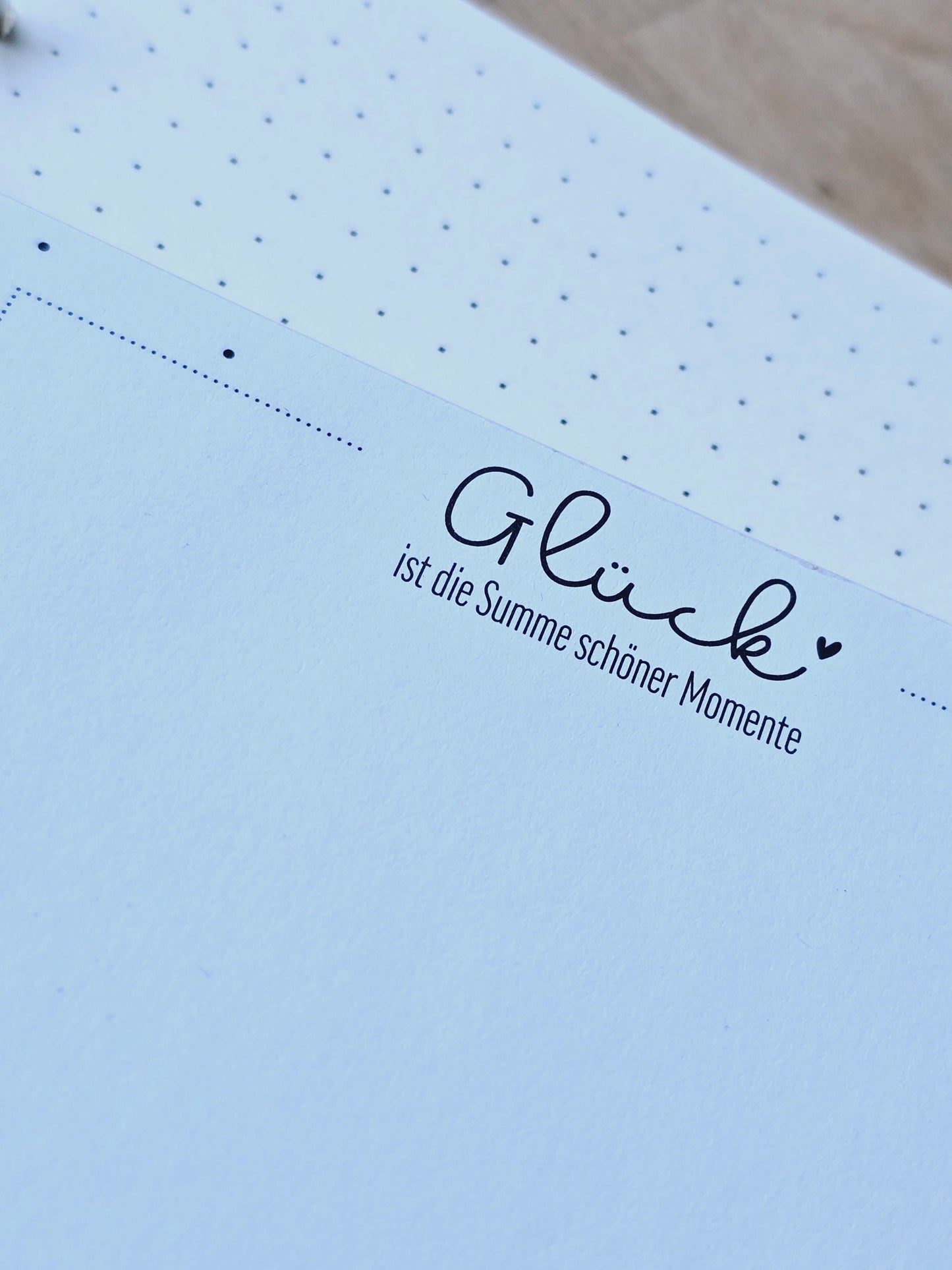 Notizblock Glück ist die Summe schöner Momente / 50 Blatt / Mitbringsel / Kleinigkeit / Geschenk