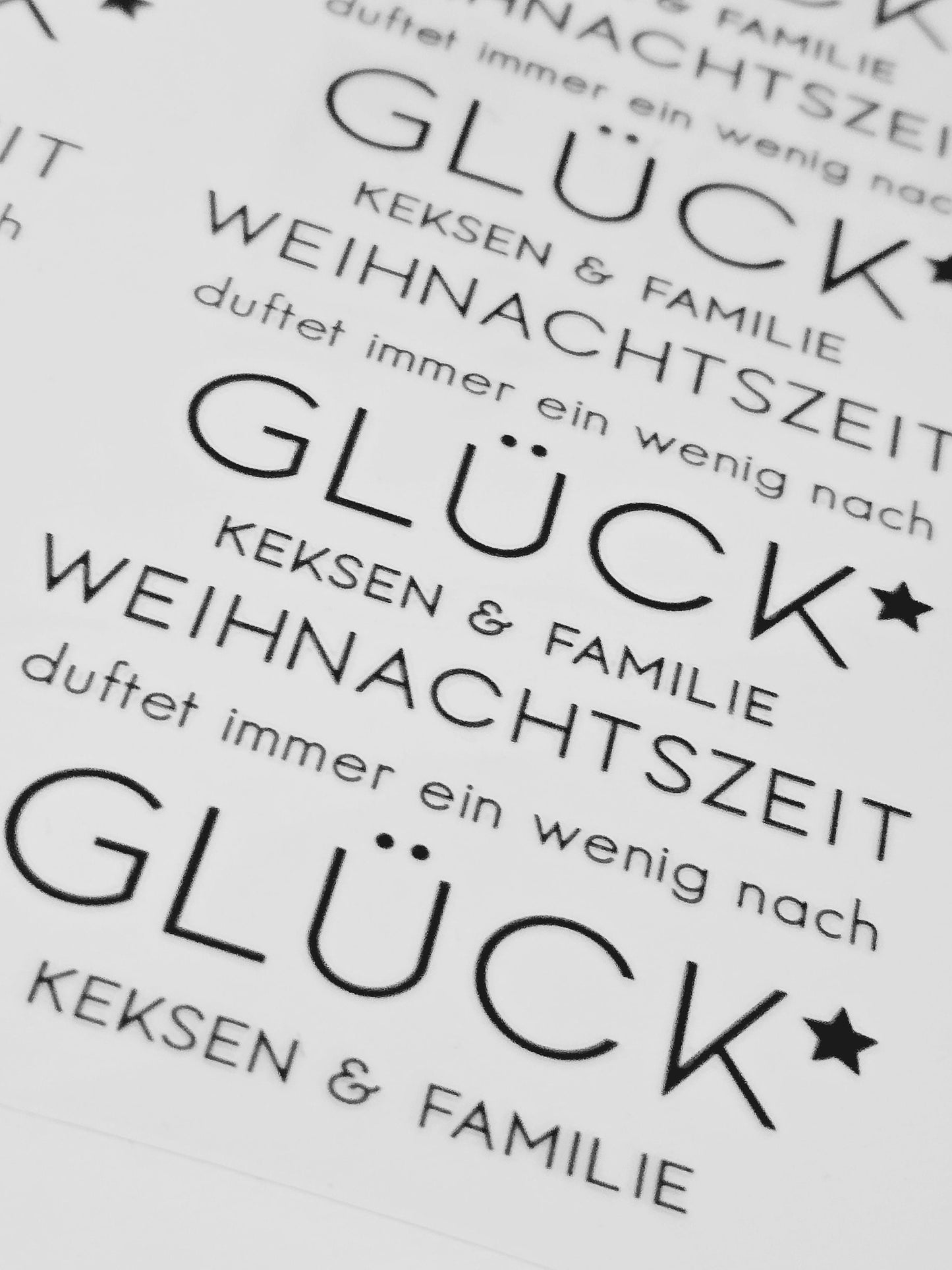 Rub On Weihnachtszeit duftet immer.... / Sticker / Aufkleber / Advent / DIY / Winter / Advent / Deko / Spruch / Windlicht