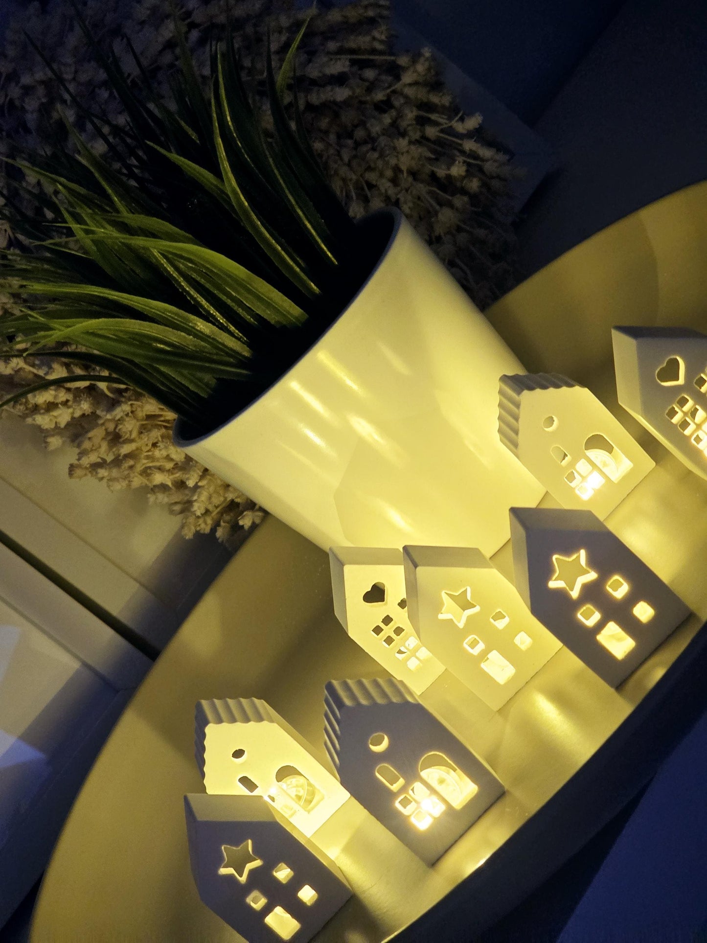 Lichthaus / Nachtlicht/ Kleinigkeit / Wichtelgeschenk / Mitbringsel / Adventskalender / Herz / Stern