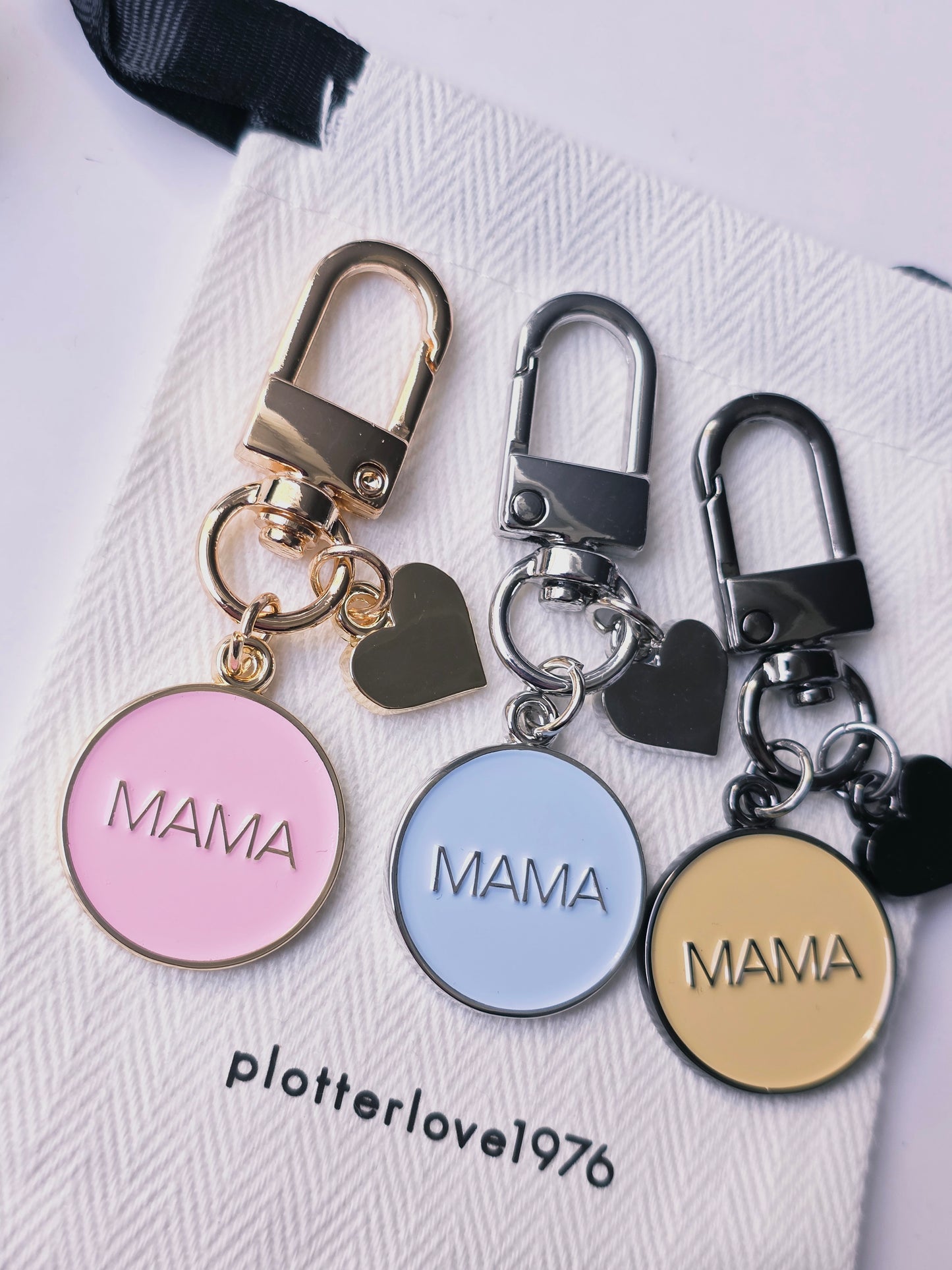 Schlüsselanhänger Mama in 3 Farben