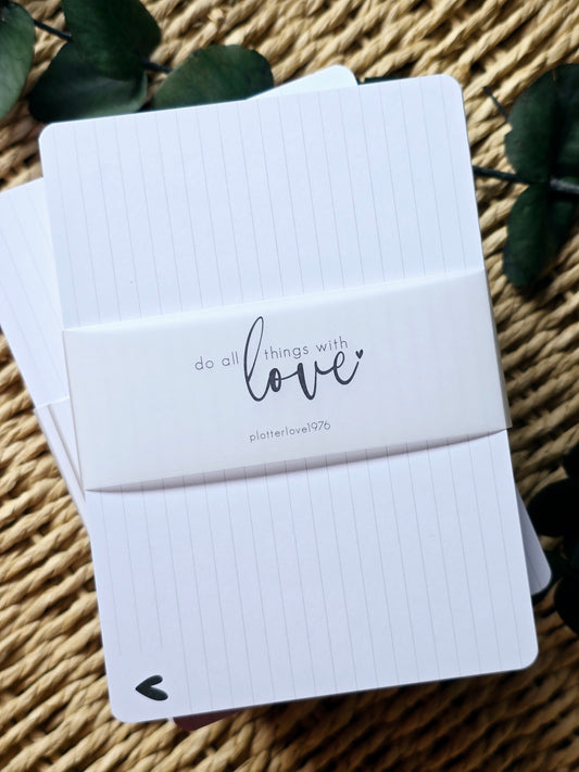 Karteikarten Herz (A6)