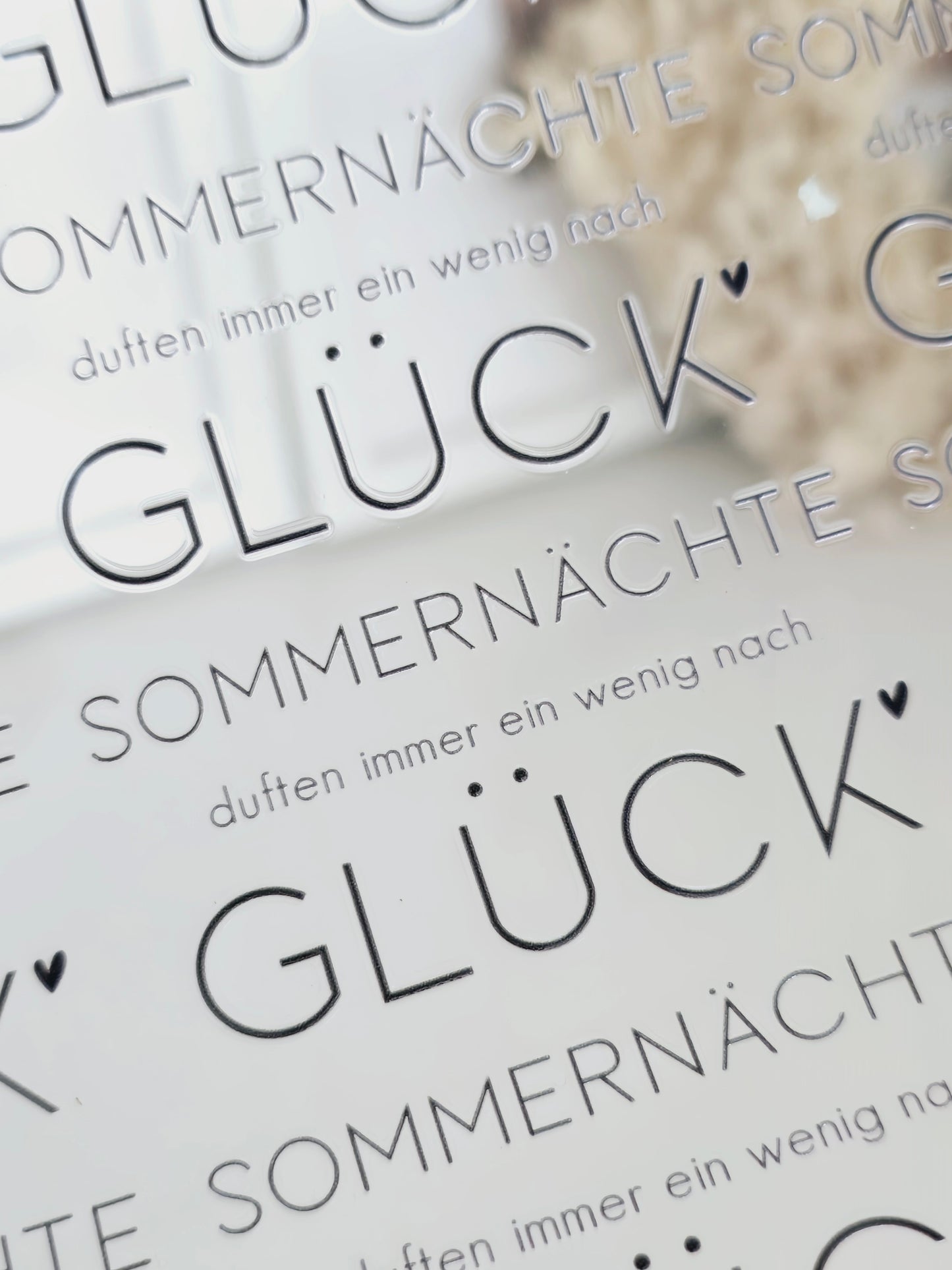 Rub On "Sommernächte duften immer...." (3 Farben/2 Größen)