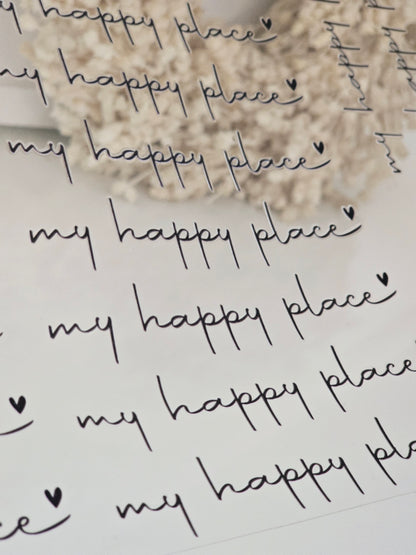 Rub On "my happy place"