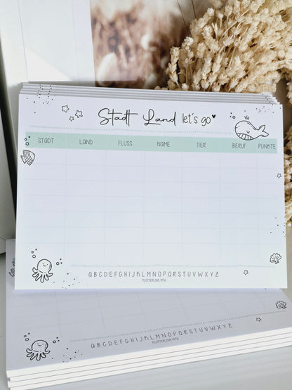Notizblock "Stadt, Land-Let's go" in A5