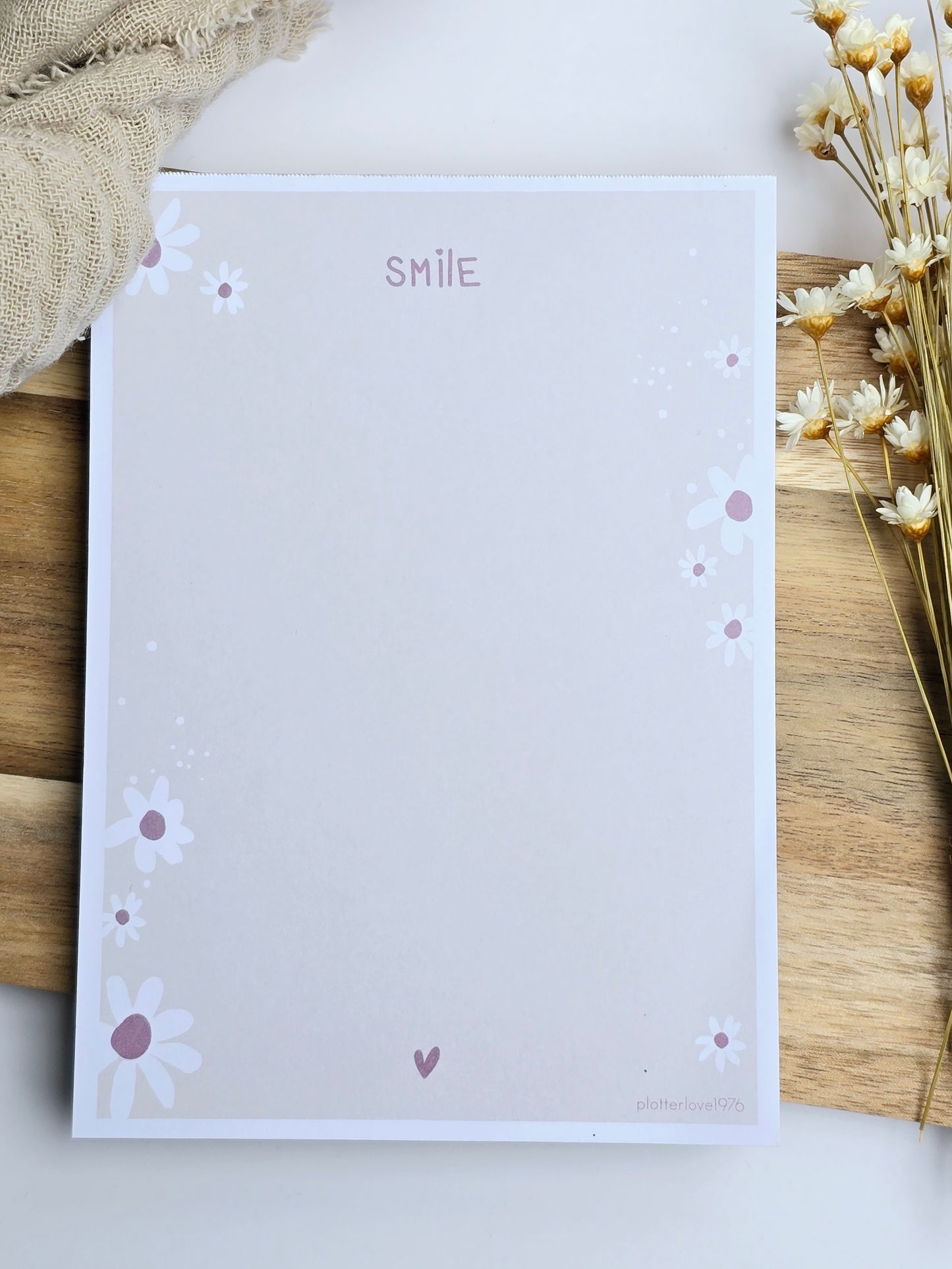 Notizblock SMILE-FLOWER  in A6