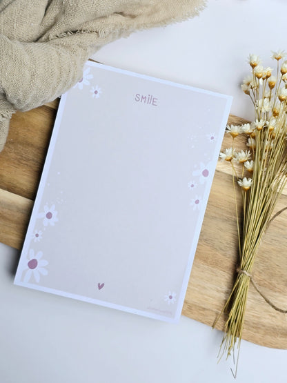 Notizblock SMILE-FLOWER  in A6