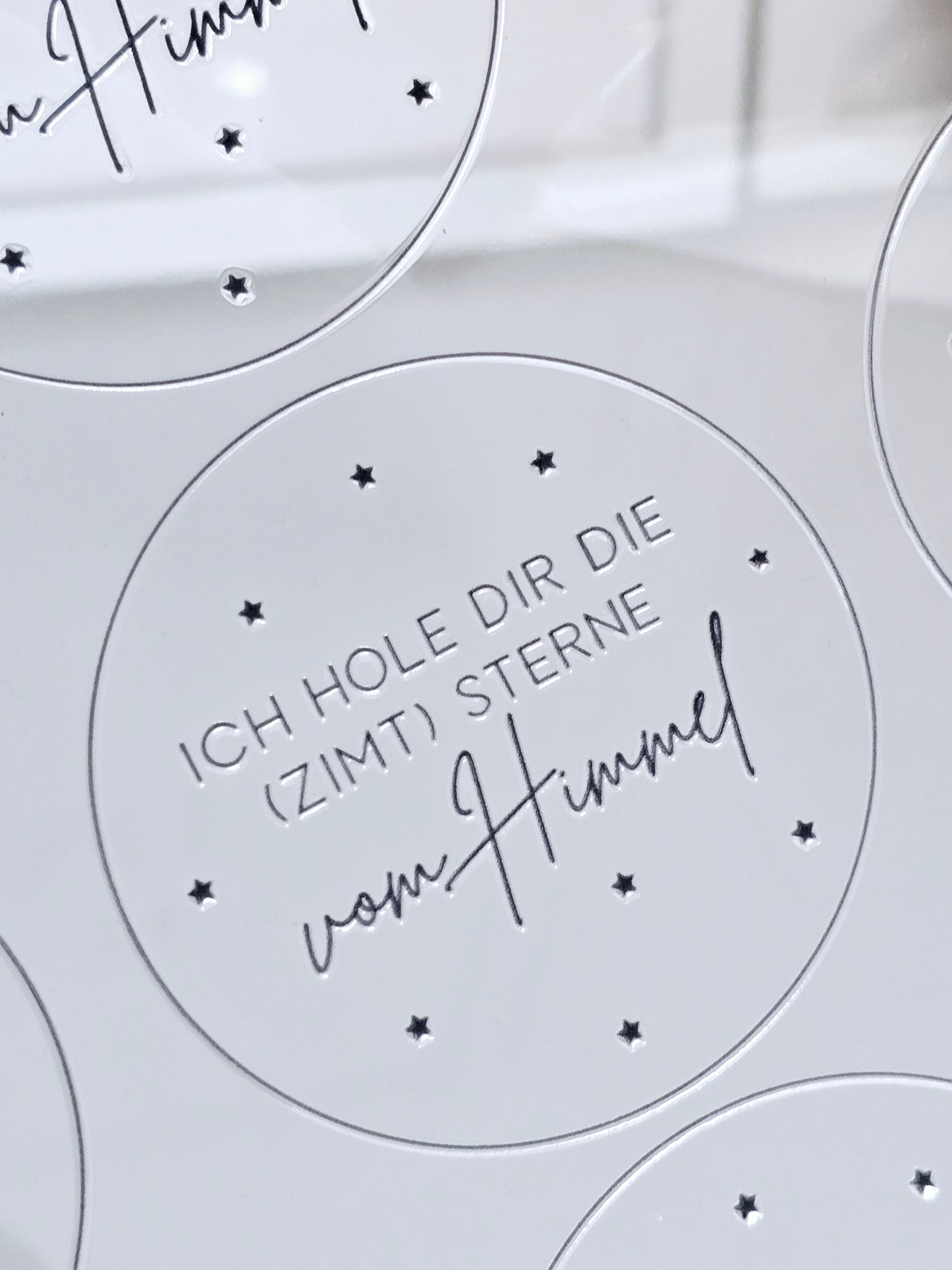 Rub On "Ich hole Dir die (Zimt) Sterne..." (3 Farben)