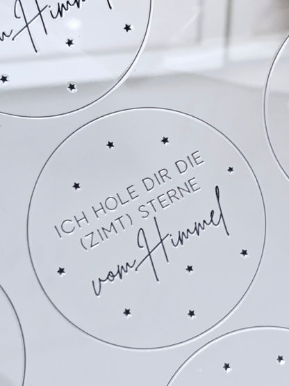 Rub On "Ich hole Dir die (Zimt) Sterne..." (3 Farben)