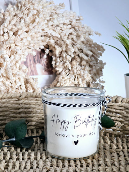 Kerze HAPPY BIRTHDAY