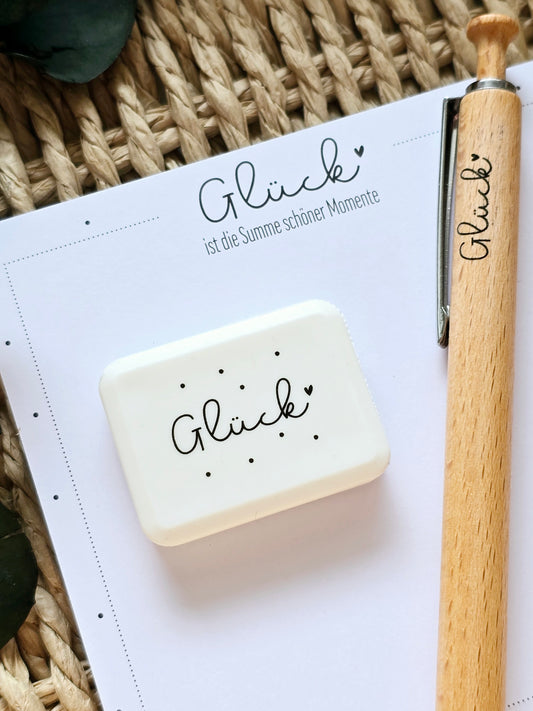 Radiergummi Glück