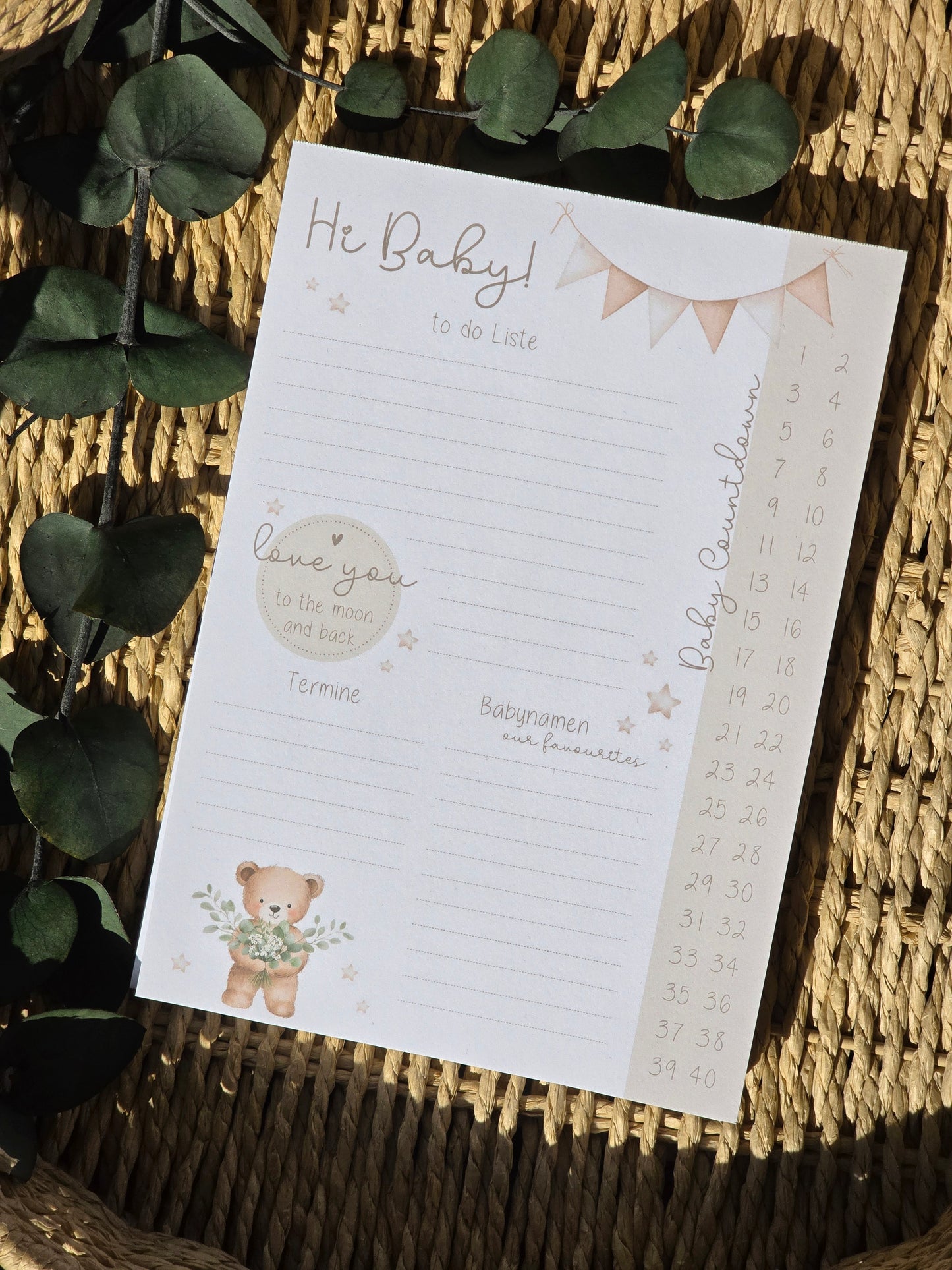 Notizblock "Hi Baby" in DIN A5