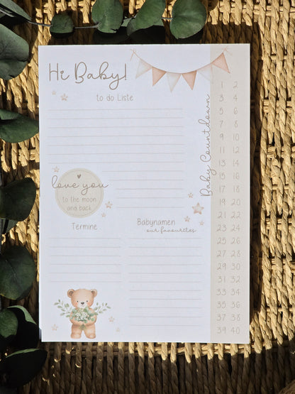 Notizblock "Hi Baby" in DIN A5