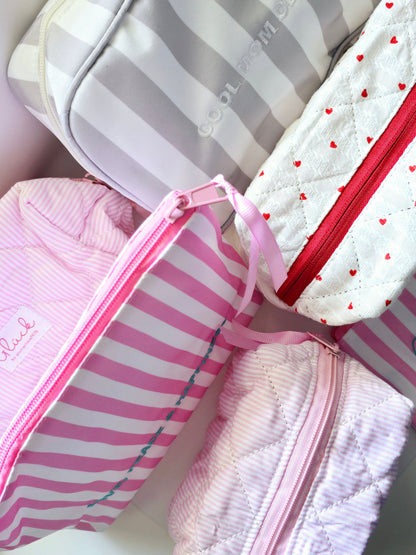Tasche Glück pinke Streifen