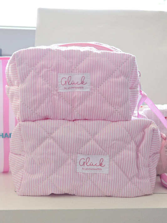 Tasche Glück rosa Streifen