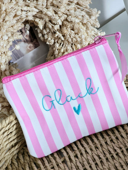 Tasche Glück pinke Streifen