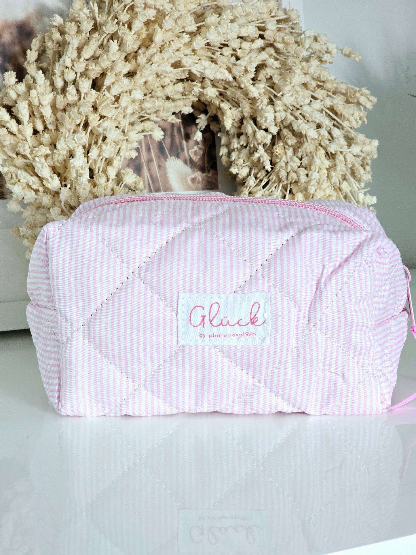 Tasche Glück rosa Streifen