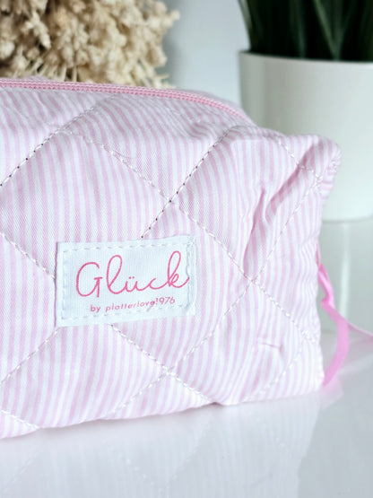 Tasche Glück rosa Streifen