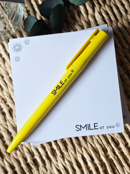 Notizblock "SMILE to you" in 105 x 105 mm