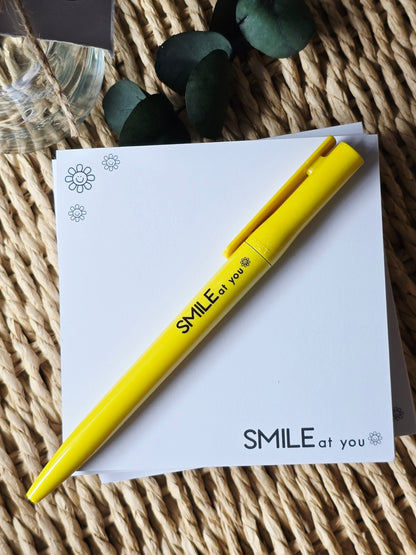 Notizblock "SMILE to you" in 105 x 105 mm