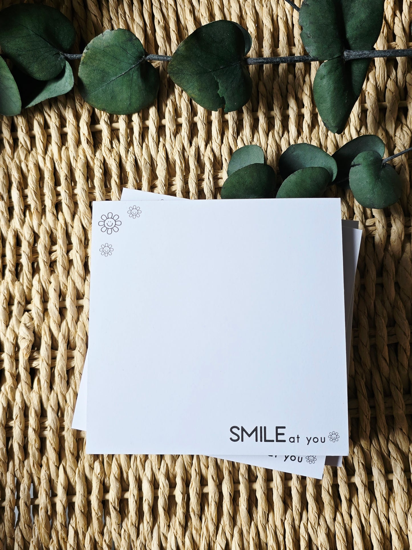 Notizblock "SMILE to you" in 105 x 105 mm