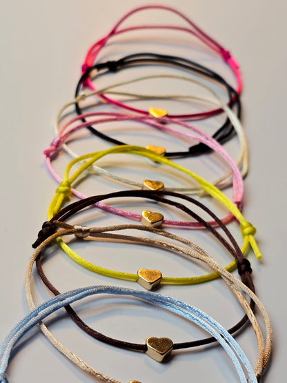 Armband Herz (gold o. silber)
