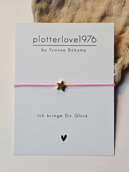 Armband Glücksbringer Stern in 3 Farben (gold)
