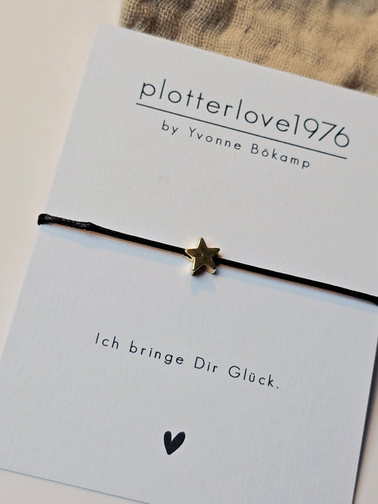 Armband Glücksbringer Stern in 3 Farben (gold)
