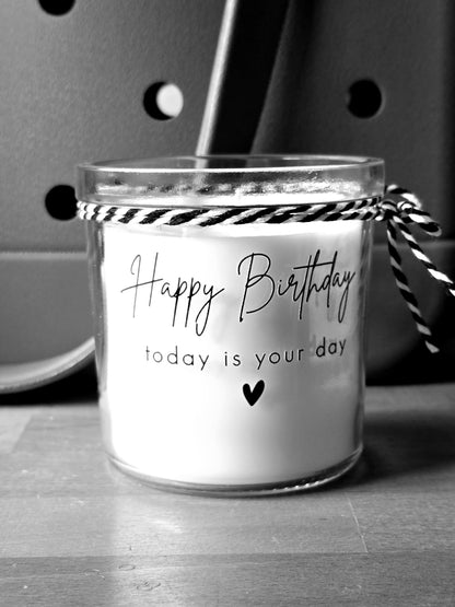 Kerze HAPPY BIRTHDAY