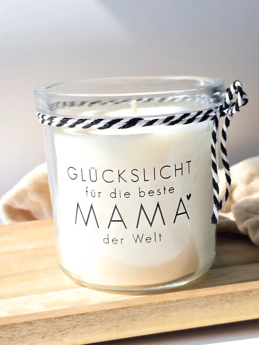 Kerze Glückslicht für die beste Mama