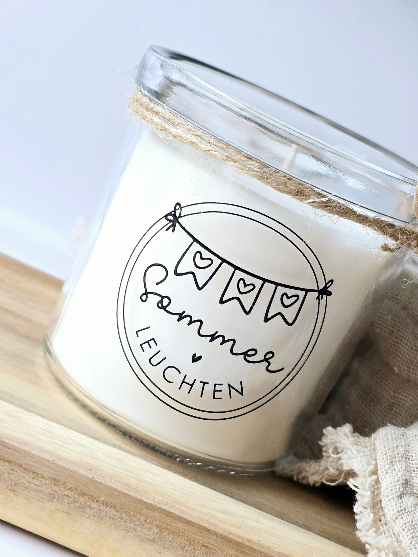 Kerze Sommer Leuchten