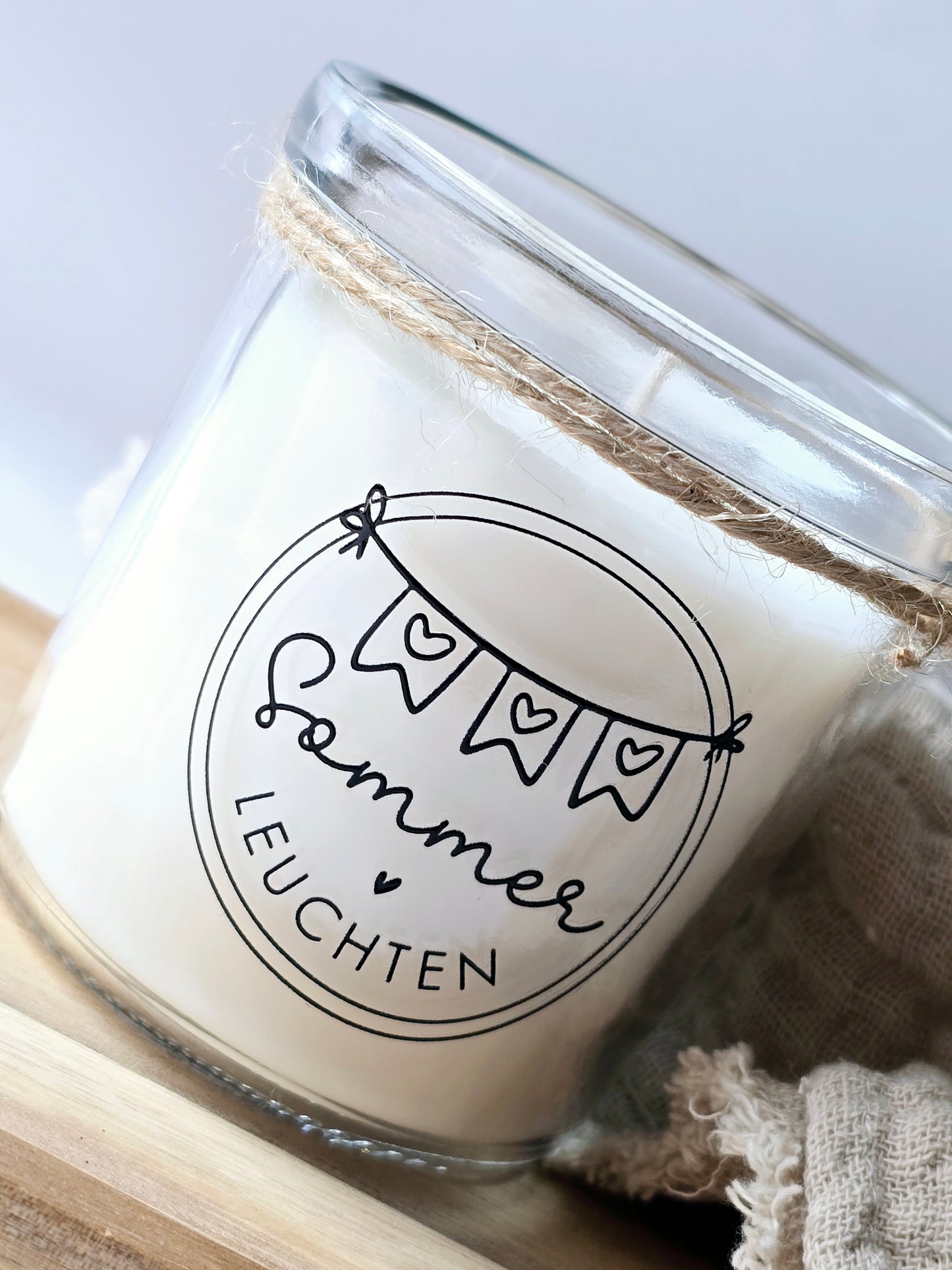 Kerze Sommer Leuchten