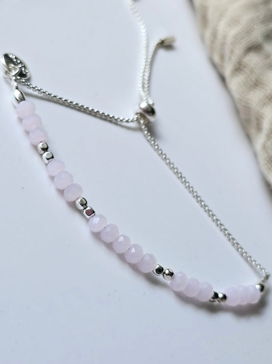 Armband rosa/silber