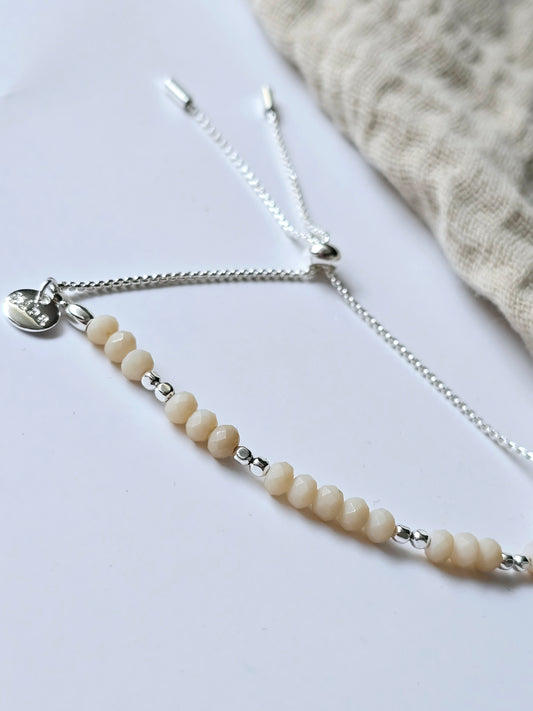 Armband beige/gold + beige/silber