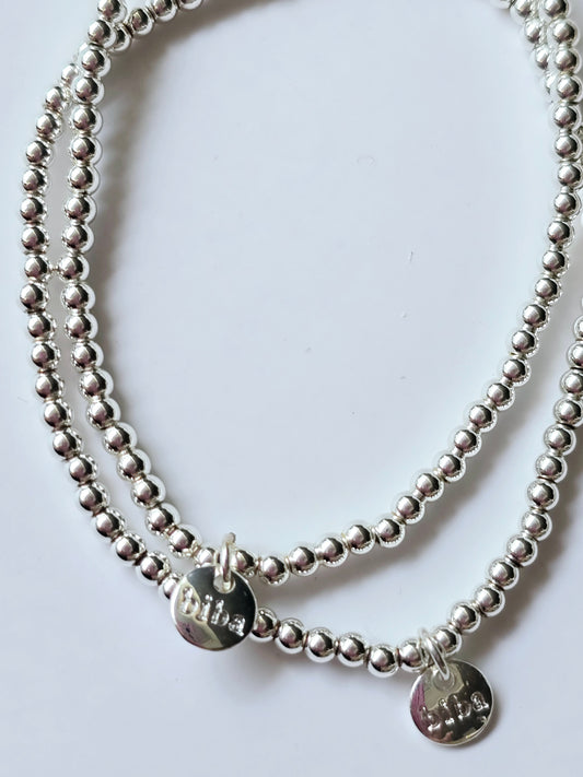 Armband silber Kugel (midi)