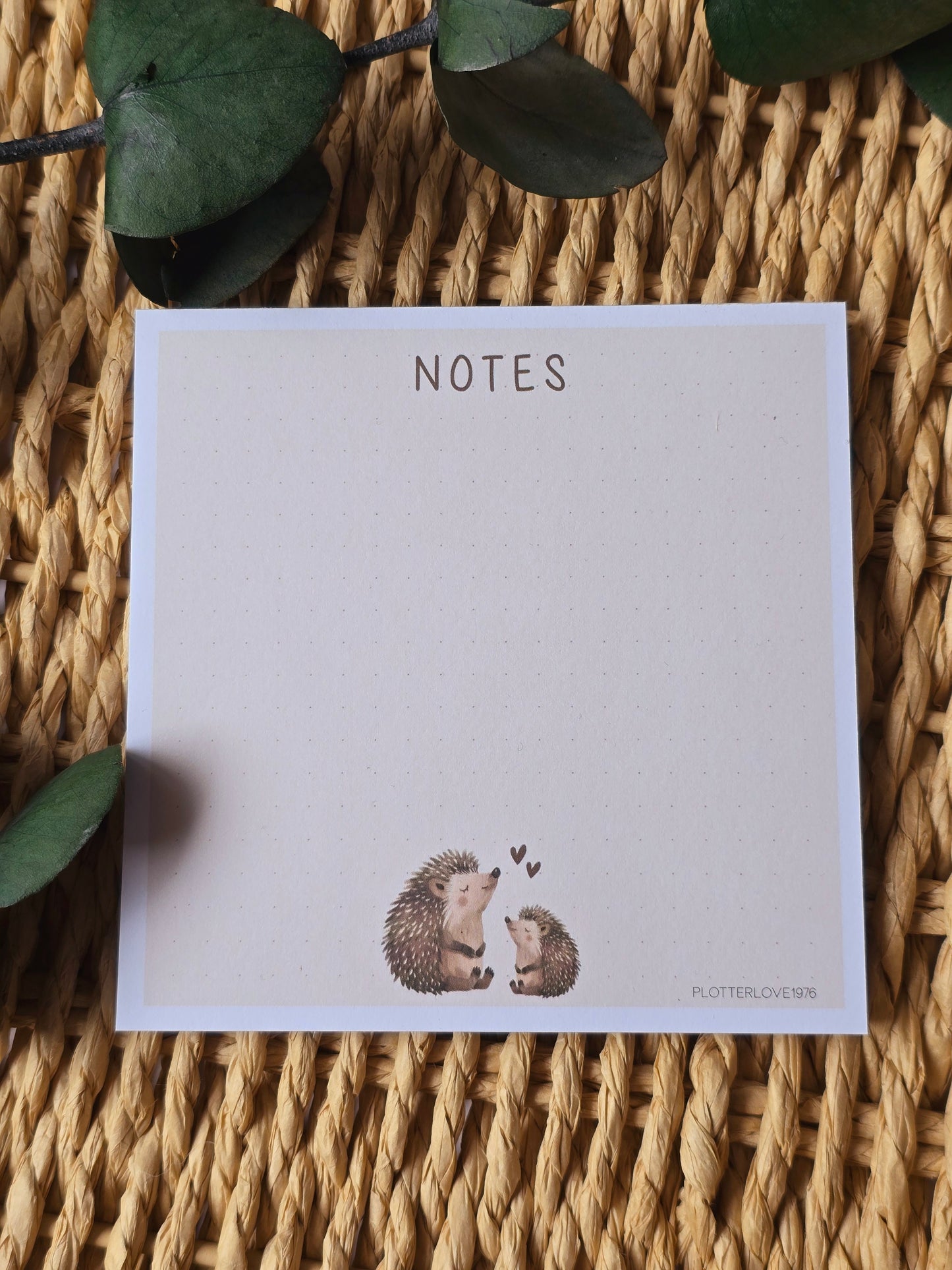 Notizblock "Igel NOTES" in 105 x 105