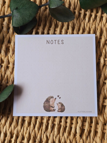 Notizblock "Igel NOTES" in 105 x 105