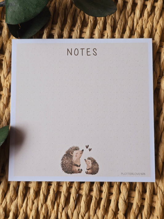Notizblock "Igel NOTES" in 105 x 105