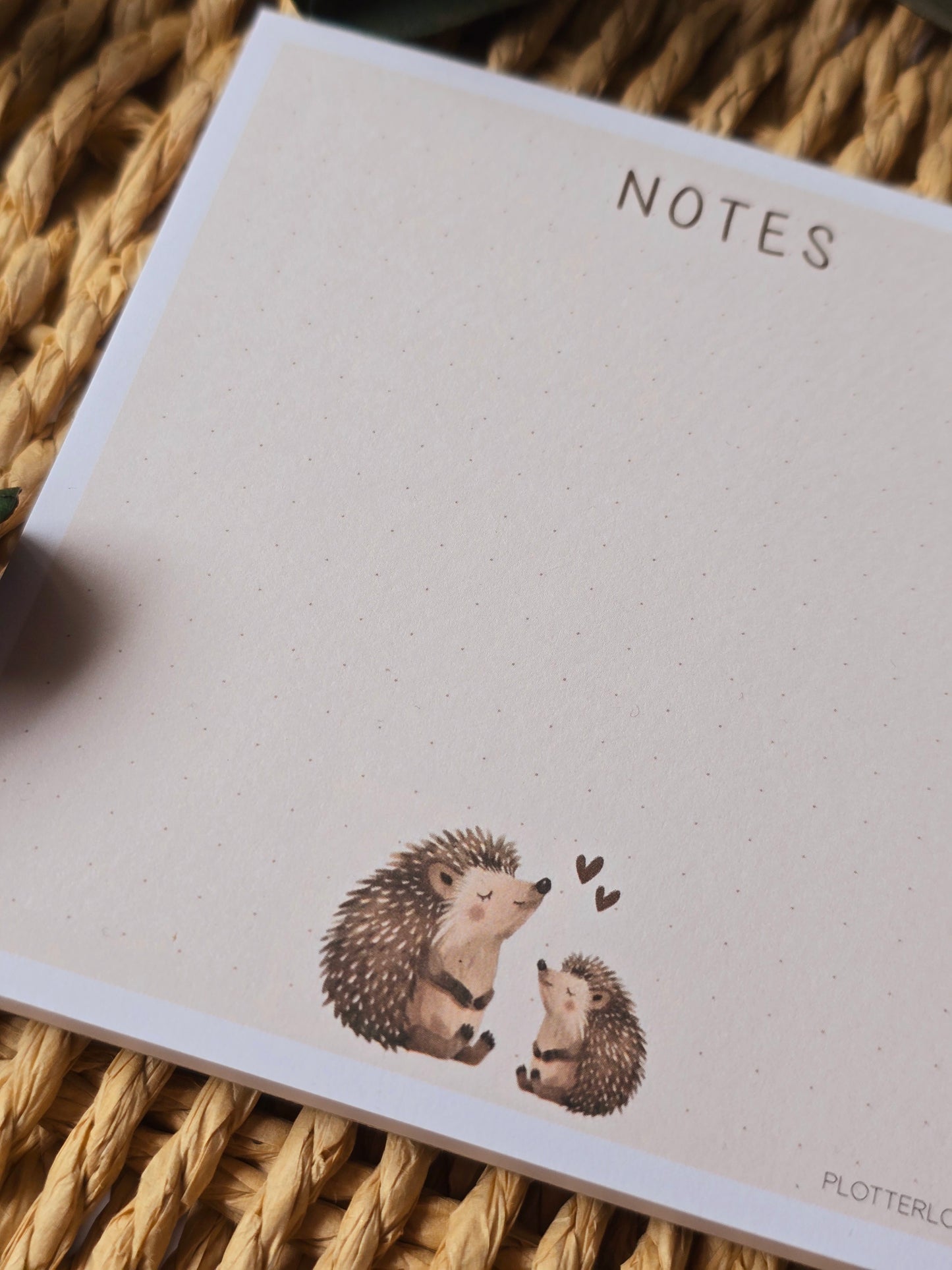 Notizblock "Igel NOTES" in 105 x 105